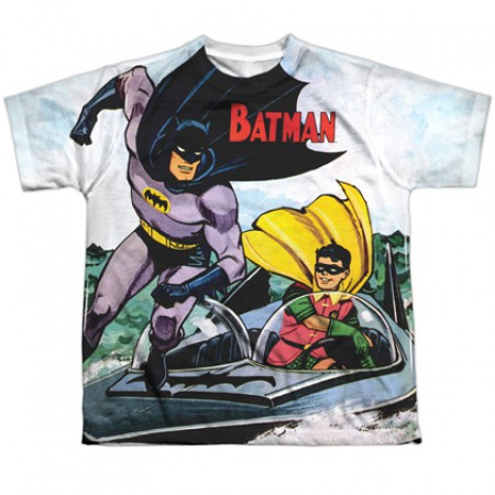 Batman and Robin In Action Youth Tshirt