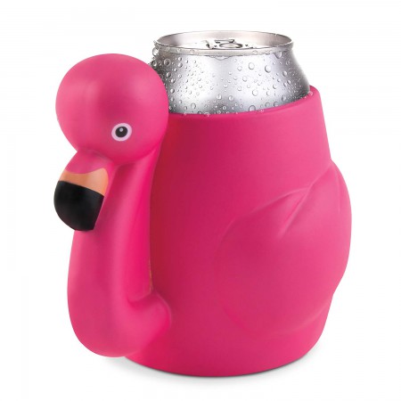 Pink Flamingo Can Cooler