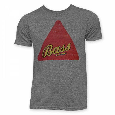 Bass Beer Logo Grey Tee Shirt
