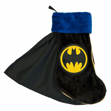 Batman Black Christmas Stocking With Cape