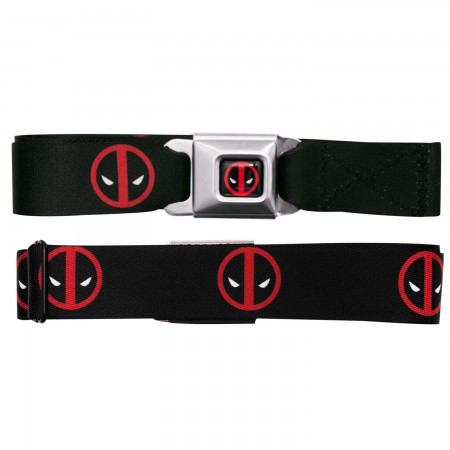 Deadpool Logos Seatbelt Belt