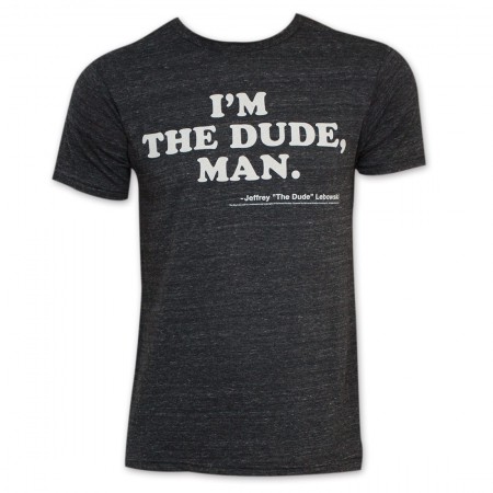 Men's Charcoal The Big Lebowski I'm The Dude Tee Shirt