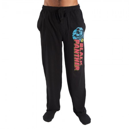 Black Panther Logo Black Sleep Pants