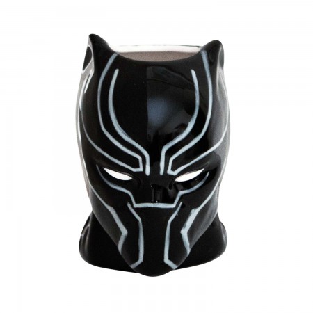 Black Panther Black Molded Mug