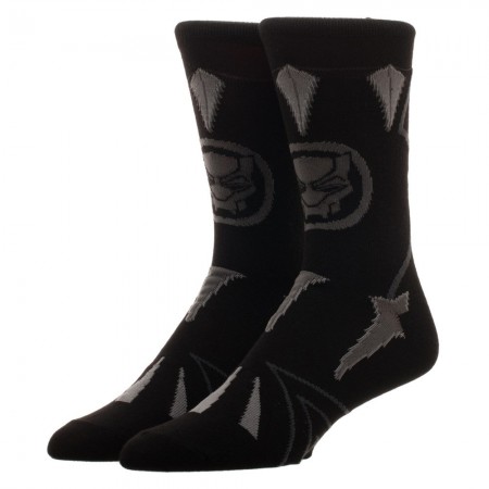Black Panther Men's Black Suit Up Crew Socks