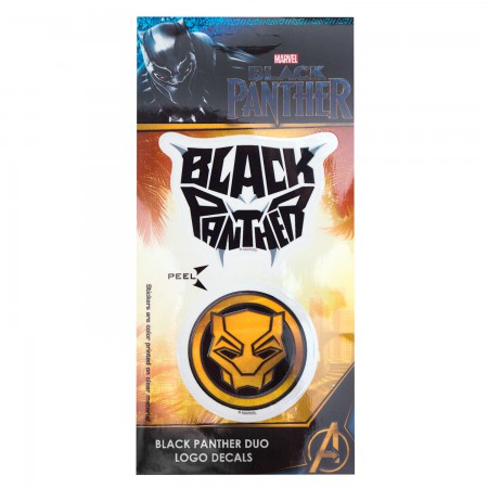 Black Panther Logo Decal Sticker Set Of 2