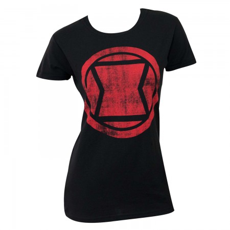 Black Widow Logo Women's Black T-Shirt