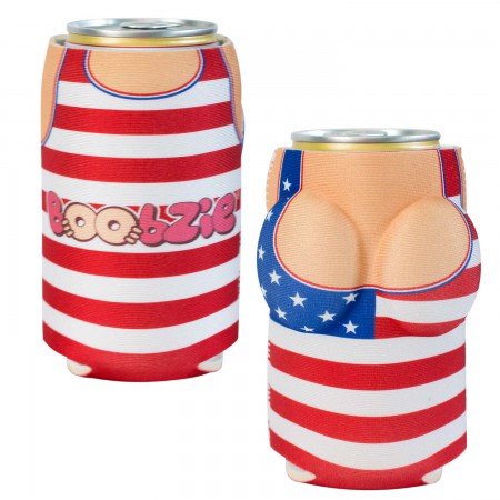 USA All America Betsy Boobzie Beer Can Cooler