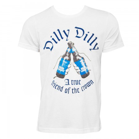 Bud Light Dilly Dilly Friend Of The Crown White Tee Shirt