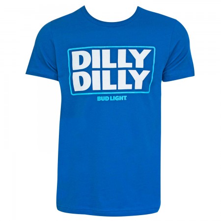 Bud Light Beer Dilly Dilly Logo Men's Blue T-Shirt
