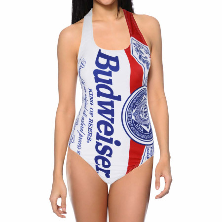 Budweiser One Piece Label Women's Swimsuit
