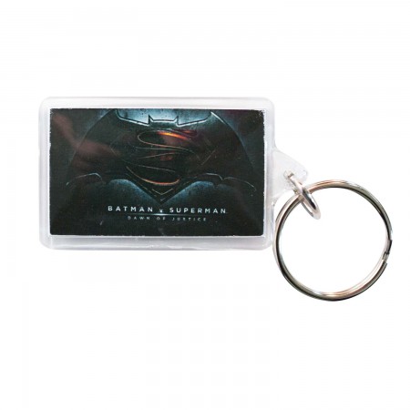 Batman V Superman Lucite Logo Keychain