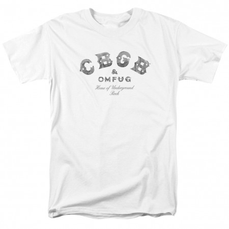 CBGB Classic Logo Men's White T-Shirt