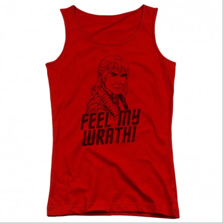 Star Trek Khan Wrath Red Juniors Tank Top