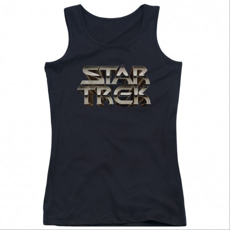 Star Trek Feel The Steel Black Juniors Tank Top