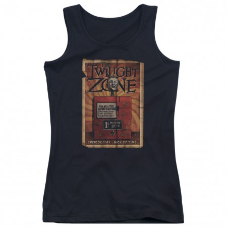 Twilight Zone Seer Black Juniors Tank Top