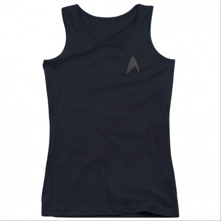 Star Trek Darkness Command Black Juniors Tank Top