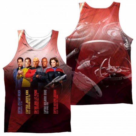 Star Trek Captains Sublimation Tank Top