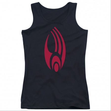 Star Trek Borg Logo Black Juniors Tank Top