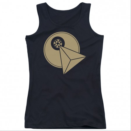 Star Trek Vulcan Logo Black Juniors Tank Top