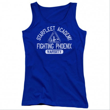 Star Trek Varsity Blue Juniors Tank Top