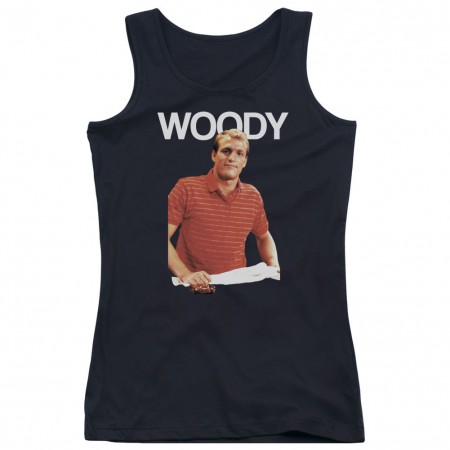 Cheers Woody Black Juniors Tank Top