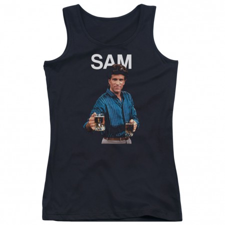 Cheers Sam Black Juniors Tank Top
