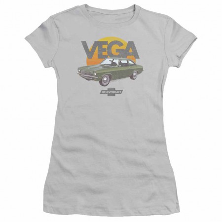 Chevy Vega Sunshine Grey Juniors T-Shirt
