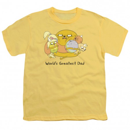 Adventure Time Worlds Greatest Dad Youth Tshirt