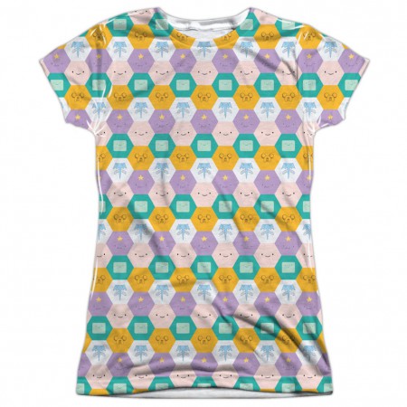 Adventure Time Faces Womens Tshirt