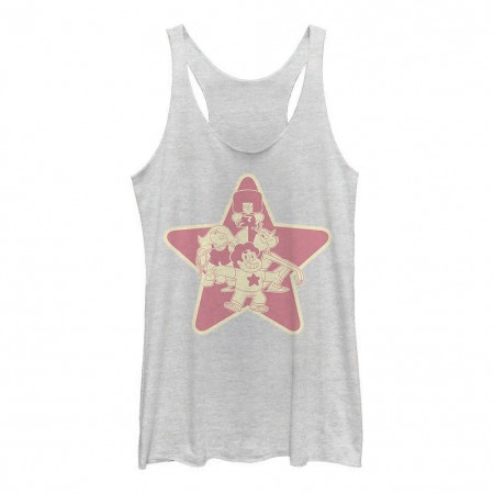 Cartoon Network Steven Universe Group Shot White Juniors Tank Top