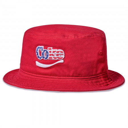 Coke Red Twill Bucket Hat