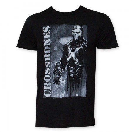 Captain America Crossbones Black T-Shirt
