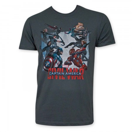 Captain America Civil War Gray T-Shirt