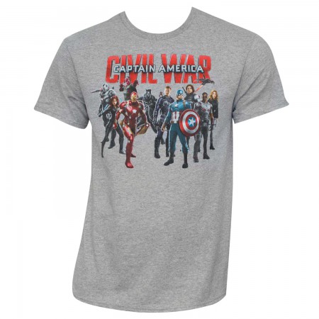 Captain America Movie Civil War Group Shot Grey