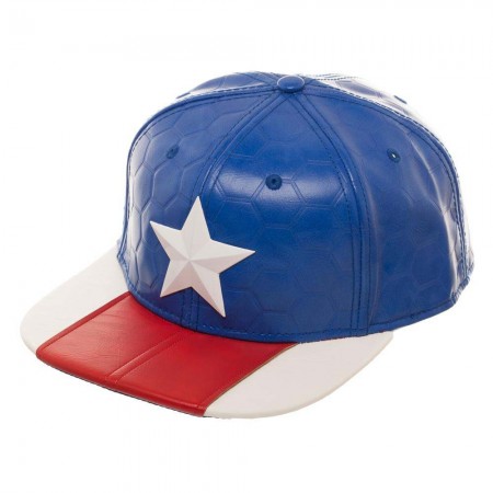 Captain America Suit Up PU Fabric Men's Hat