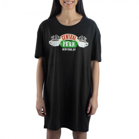Friends Women's Black Central Perk Night Shirt