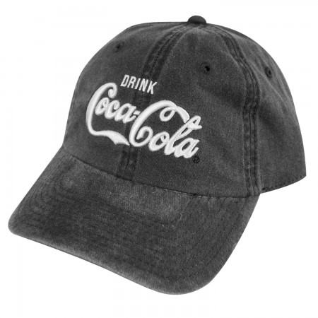 Coca-Cola Black Denim Washed Hat