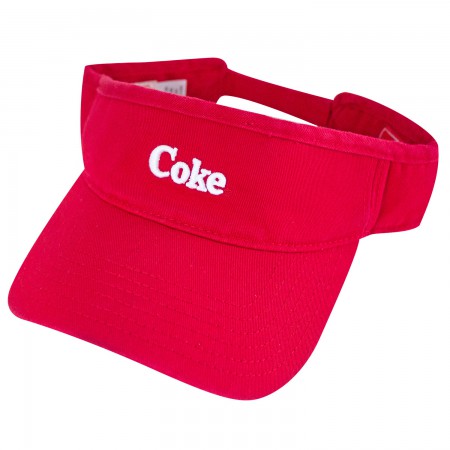 Coca-Cola Coke Red Adjustable Visor Hat