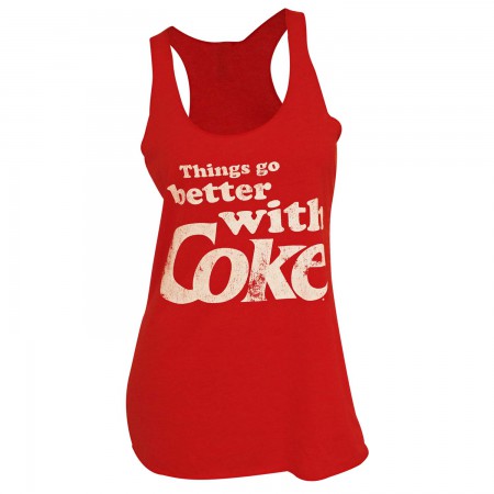 Coca-Cola Things Go Better With Coke Red Women's Tank Top