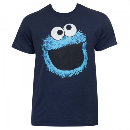 Sesame Street Cookie Monster Cartoon Face Shirt