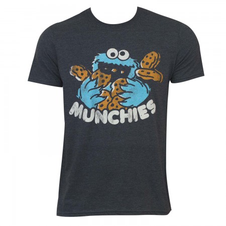 Sesame Street Men's Grey Munchies T-Shirt