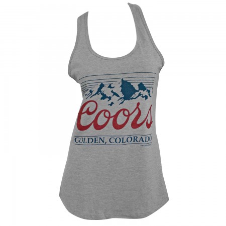 Coors Golden Colorado Racerback Women's Grey Tank Top