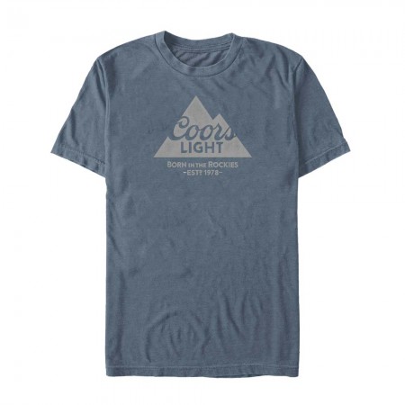 Coors Light Mountain 1978 Men's Blue T-Shirt