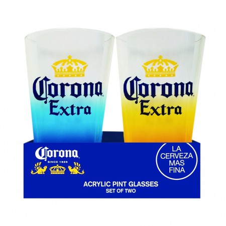 Corona Extra Acrylic Pint Glass Set