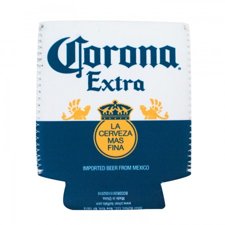 Corona Extra Bottle Label Can Cooler