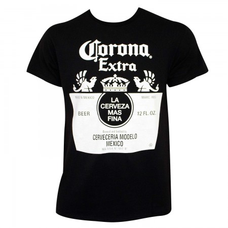 Corona Extra Men's Black & White Logo T-Shirt
