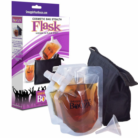Hidden Flask Cosmetic Bag