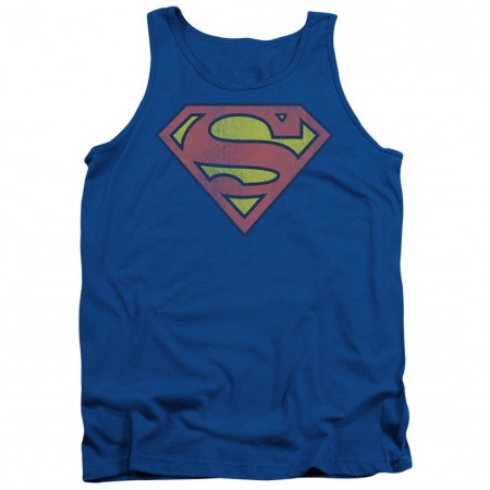 Superman Washed Logo Tank Top