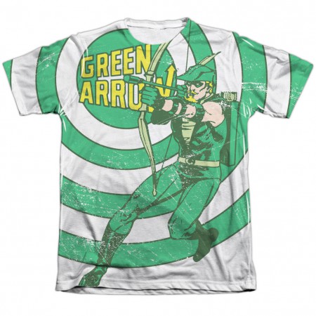Green Arrow Bullseye Sublimation T-Shirt